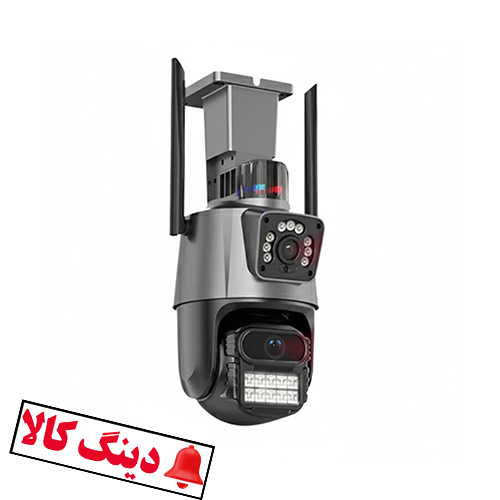 دوربین مداربسته بیسیم دو لنزه چرخشی ۴ مگاپیکسل