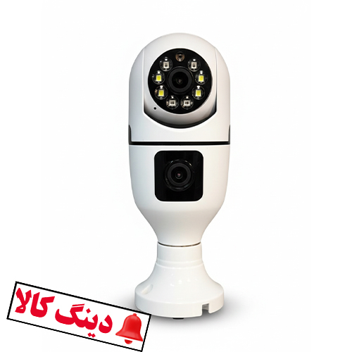 دوربین لامپی چرخشی وای فای دو لنز