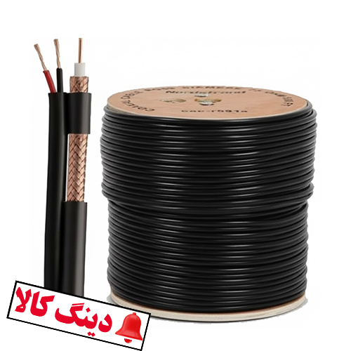 کابل RG59 ترکیبی مدل RG 0.9-97 طول 1 متر برق یک