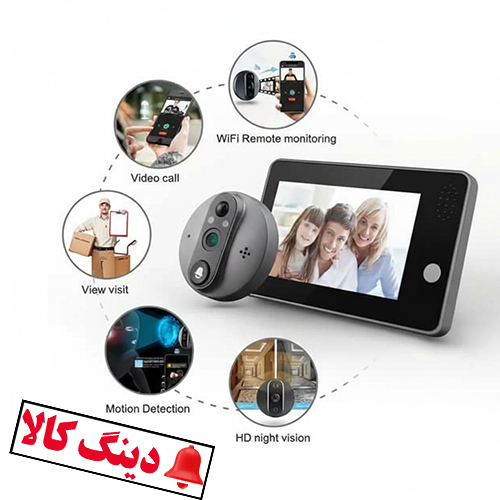 دوربین چشمى درب مانیتور دار مدل Wi-Fi C4